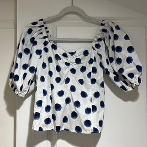 Polka dot blouse